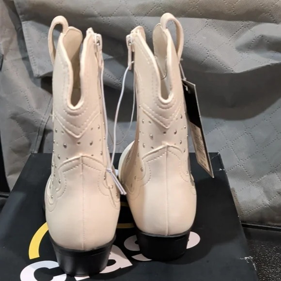 Girls Jovi Boots White Zipper Size 13 NWT - Picture 5 of 7